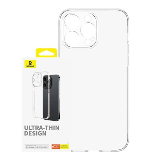 Funda pour mobile Baseus OS-Lucent Cover polycarbonate transparent pour iPhone 15 Pro Max