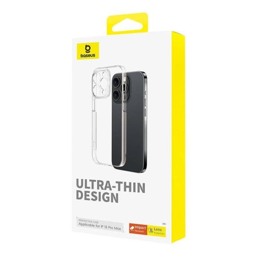 Funda pour mobile Baseus OS-Lucent Cover polycarbonate transparent pour iPhone 15 Pro Max