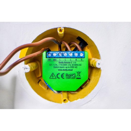 Dimmer Shelly Dimmer 2 Controlador de Iluminação WiFi 230V Set de 2