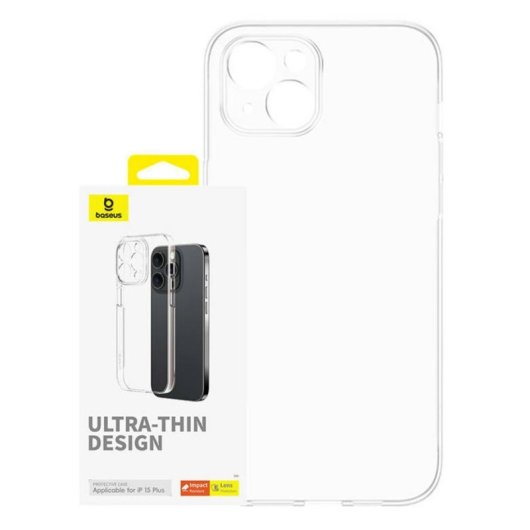 Funda pour mobile Baseus OS-Lucent Cover Policarbonate Transparent pour iPhone 15 Plus