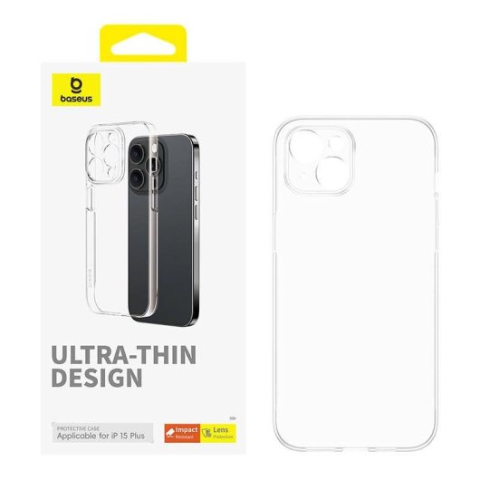 Funda pour mobile Baseus OS-Lucent Cover Policarbonate Transparent pour iPhone 15 Plus