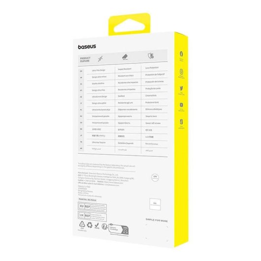 Funda pour mobile Baseus OS-Lucent Cover Policarbonate Transparent pour iPhone 15 Plus
