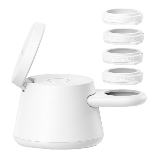 Chargeur Belkin WIZ052kqWH 45W Qi2.2 3 Dispositifs Sans Fil Blanc