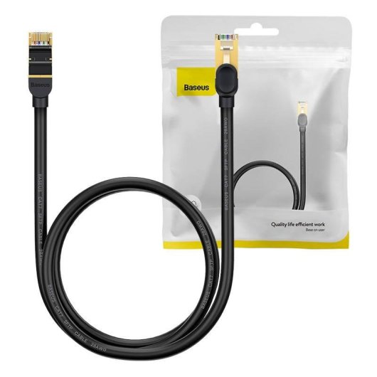 Câble réseau Baseus WKJS010101 Cat7 1 m S/FTP Noir
