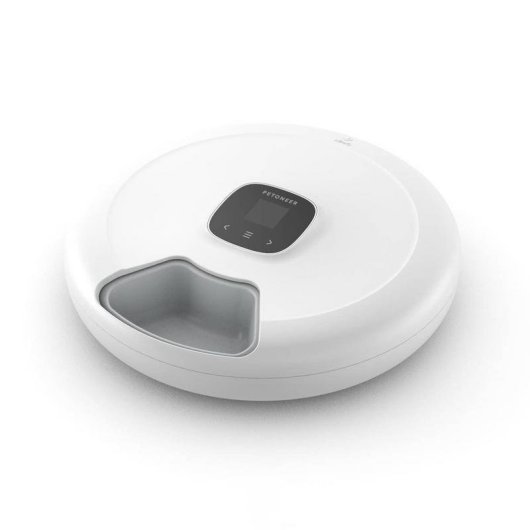 Comedero Automático para Animais de Estimação Petoneer NutriSpin 6 Refeições ABS Branco