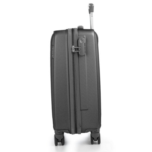 Kabinenkoffer Dam ABS schwarz Zahlenschloss 4 Rollen 38x22x55 cm