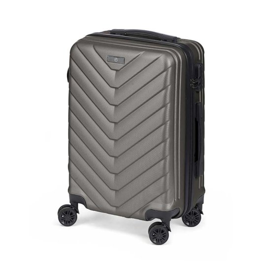Kabinentrolley Dam ABS leicht robust Schuppen-Design 38x57x23 cm dunkelgrau