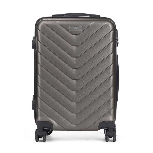 Kabinentrolley Dam ABS leicht robust Schuppen-Design 38x57x23 cm dunkelgrau