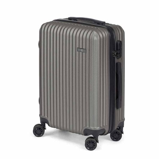 Kabinenkoffer Dam ABS leicht robust 23x38x57 cm dunkelgrau