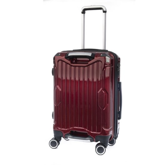 Valigia cabina Dam Trolley estensibile ABS PC angoli rinforzati Granata