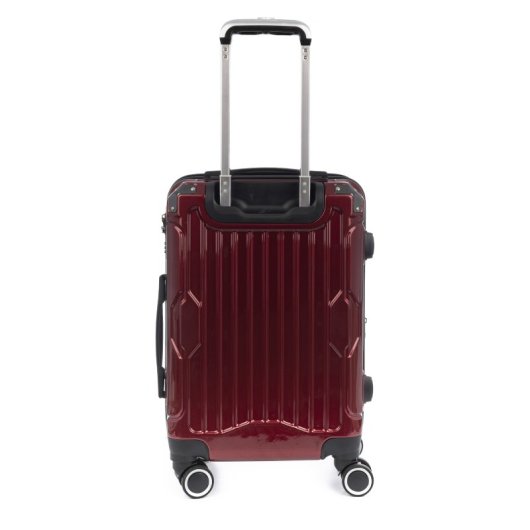 Valigia cabina Dam Trolley estensibile ABS PC angoli rinforzati Granata