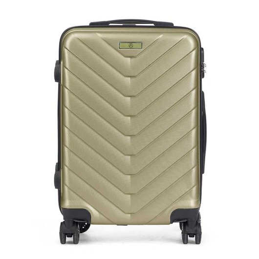 Kabinentrolley Hartschale ABS leicht robust Schuppen-Design grün 23x38x57 cm