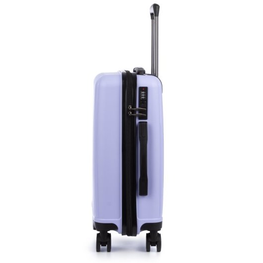 Dam Juego De 3 Maletas Trolley, En Material Ligero Pp Resistente A La Rotura. Cerradura Tsa Numérica, 4 Ruedas Dobles Giratorias 360°. 50x28x74,5 Cm. Color: Lila