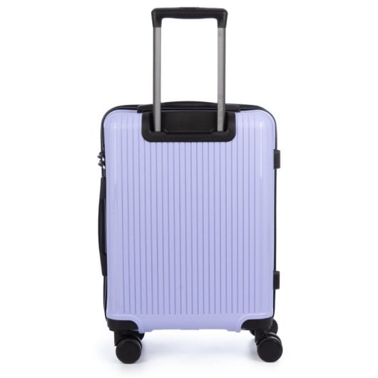 Dam Juego De 3 Maletas Trolley, En Material Ligero Pp Resistente A La Rotura. Cerradura Tsa Numérica, 4 Ruedas Dobles Giratorias 360°. 50x28x74,5 Cm. Color: Lila