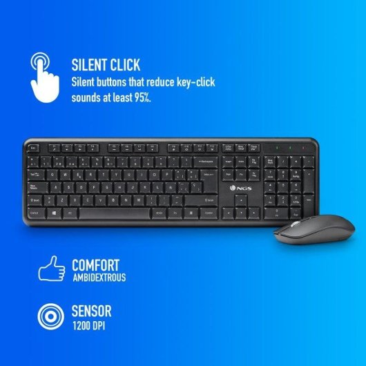 Teclado NGS Magnético compacto con diseño ergonómico y retroiluminación RGB