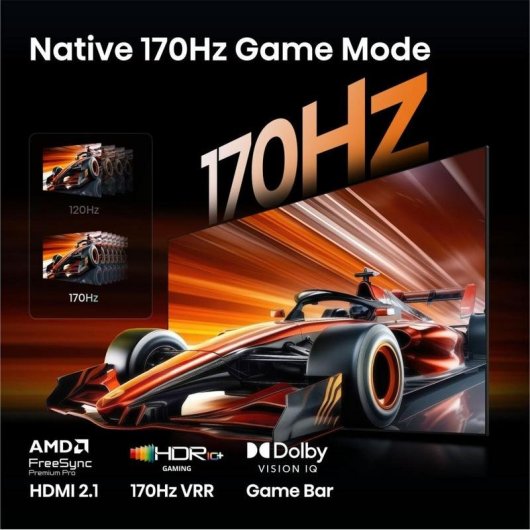 TV Hisense MiniLED 65UR9DS 65" 4K UltraHD 120Hz Smart TV VIDAA HDR10+ Dolby Vision IQ