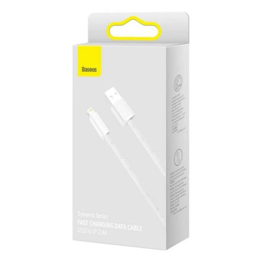 Cavo USB Lightning Baseus CALD000502 2 m 2,4 A Bianco
