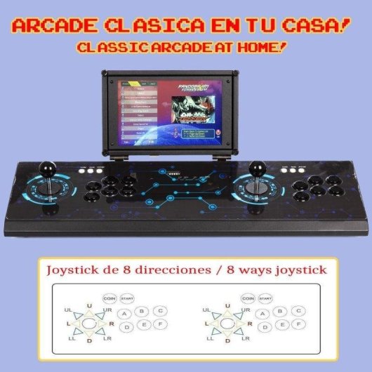 Dam Electronics Retro Konsole Desktop Quad Core ARM Cortex A9 64GB Schwarz