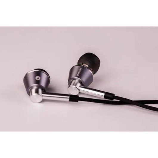 Auriculares 1MORE E1001 avec câble, Triple Driver, Micro MEMS, contrôle in-line, noir et argent