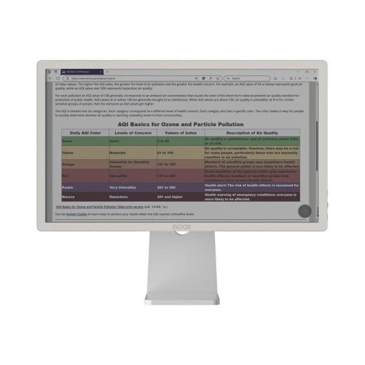 Moniteur E-Ink Couleur BOOX Mira Pro C 25,3" + Support