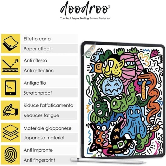 Protector de Pantalla Paper Feel doodroo para iPad 10.2" 2 Unidades