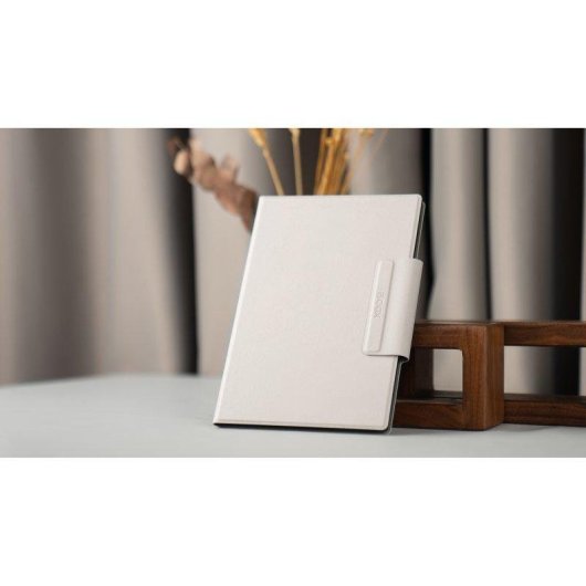 Cover Magnetica di Lusso per Boox Tab Mini C - Bianco (Grigio Legno) - Con Funzione Attivazione/Disattivazione