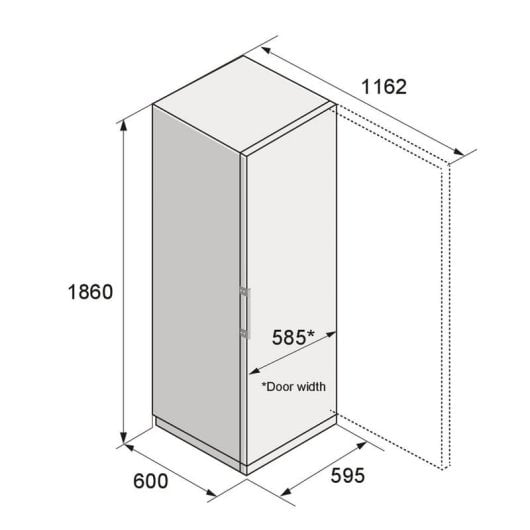 Congélateur Asko RFF586KNCB1 294 L Classe C Acier Inoxydable