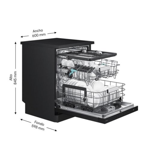 Lavavajillas Samsung DW80H73YBFFU1 14 Cubiertos B con WiFi y AI Wash