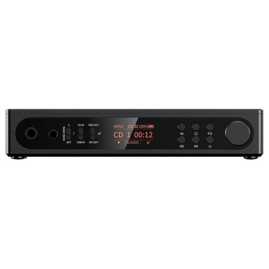 Reproductor CD portátil FiiO DM15 R2R Bluetooth 5.4 DAC USB Negro