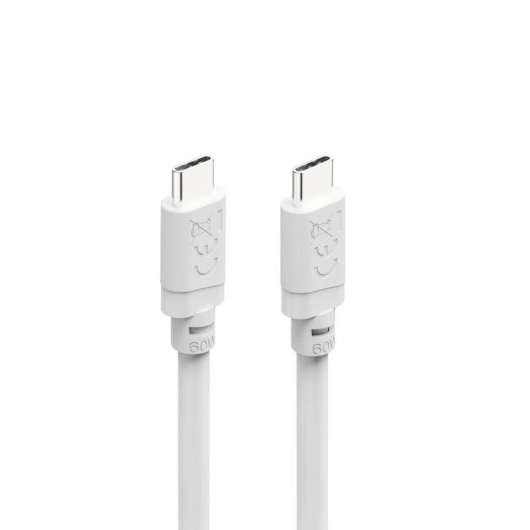 Cabo USB-C para USB-C 2 m Branco USB 2.0 Hama carregamento rápido