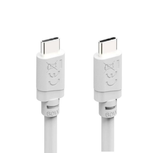Cabo USB-C para USB-C 2 m Branco USB 2.0 Hama carregamento rápido