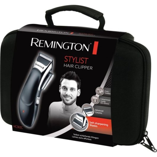 Tagliacapelli Remington HC363C Senza Fili 8 Lunghezze 40min 1 Pettine Kit Professionale