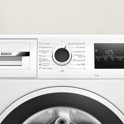 Lavadora Bosch Serie 4 WAN24280ES Carga Frontal 8 kg 1200 rpm A Blanca WiFi