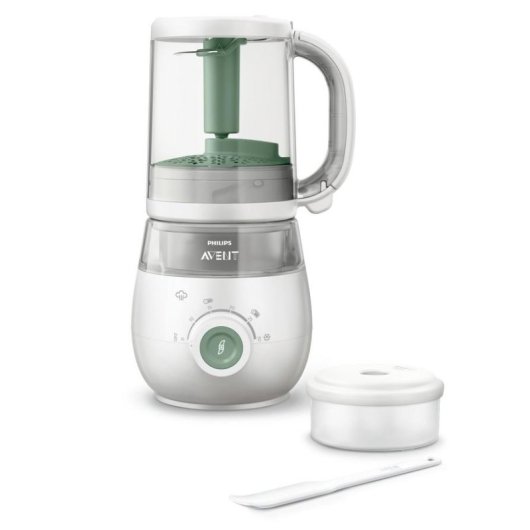 Vaporera/Batidora Infantil Philips Avent Premium SCF885/01 4 en 1 1 L Vert Blanc