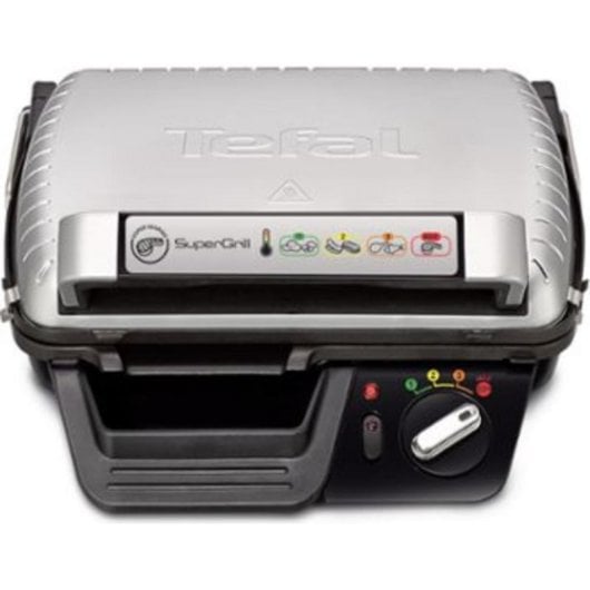 Parrilha Elétrica Tefal GC450B32 Negro Inox Giratória Retangular