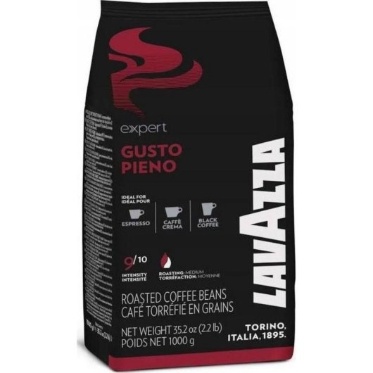 Café en grano Lavazza Expert Gusto Pieno 1 kg Tueste oscuro Intensidad 12/13