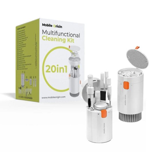 Kit de limpieza Mobile Origin SGA-CLNK-MFC1 20 herramientas ABS blanco
