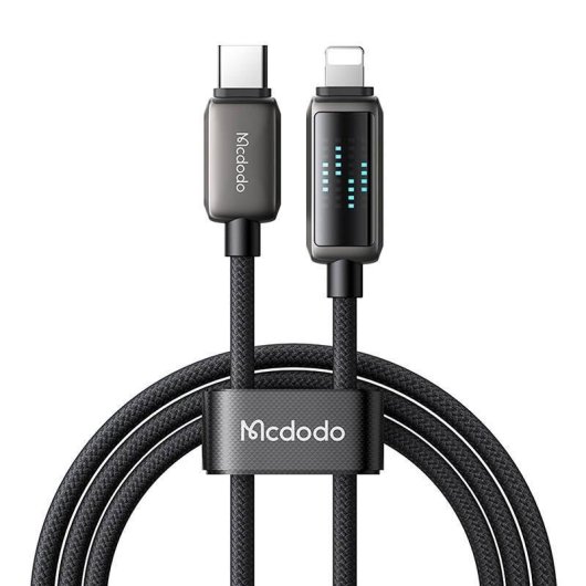 Cabo USB-C para Lightning Mcdodo CA-2630 36W LED 1,2m
