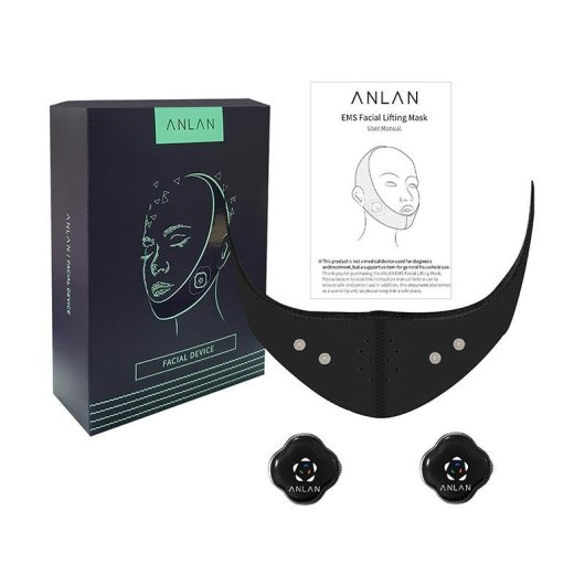 Mascarilla de contorno facial ANLAN 01-ASLY41-001 EMS 3 modos 5 niveles