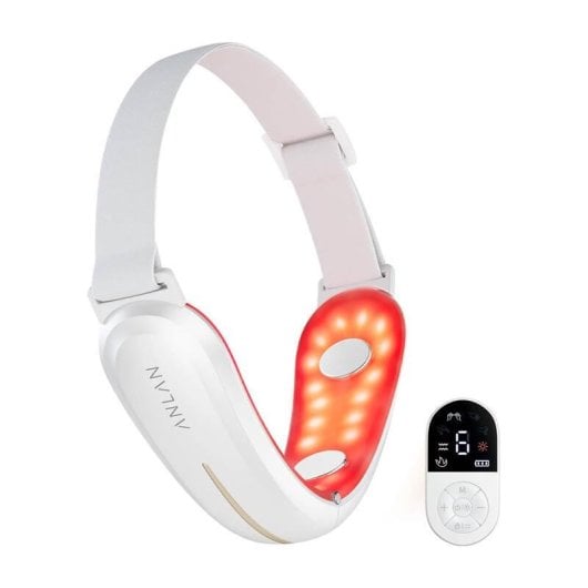 Dispositivo de firmeza facial ANLAN 01-AVLY41-02A con EMS, luz LED y terapia térmica