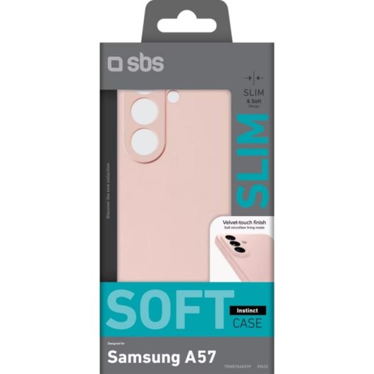 Funda para móvil SBS Instinct Backcover Microfibra Rosa para Samsung Galaxy A57
