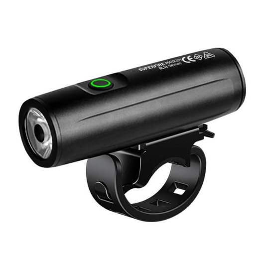 Luce per bicicletta Superfire BL14 400 lm 3 modalità Nero