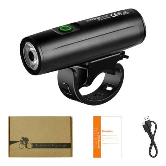 Luce per bicicletta Superfire BL14 400 lm 3 modalità Nero