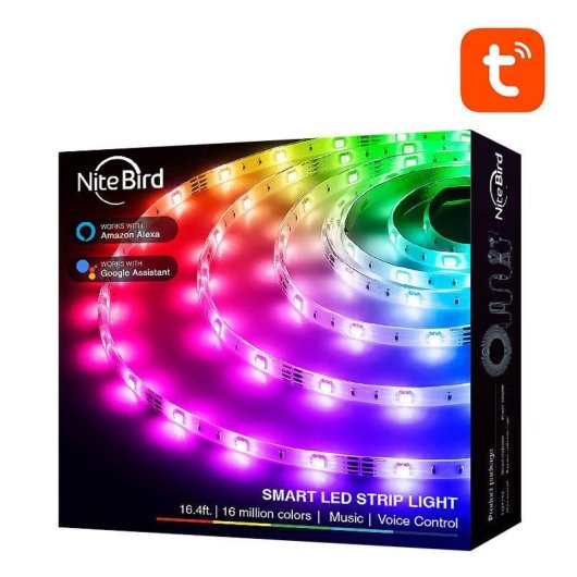 Tira LED Inteligente WiFi RGB NiteBird SL3 (2x5m) Tuya