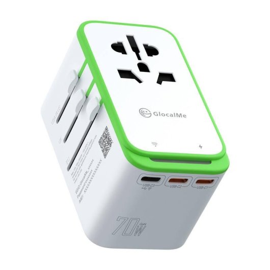 Adaptateur Hotspot Wi-Fi 6 4G/LTE GlocalMe Roamplug blanc universel