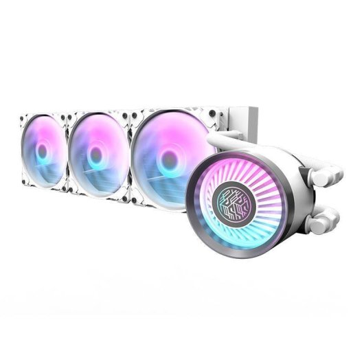 Refrigeración Líquida darkFlash NEBULA DN360 360mm 3 Ventiladores ARGB Blanco