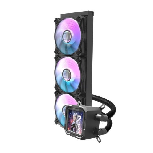 Refrigeración Líquida darkFlash DV360S 360mm 3 Lüfter ARGB IPS LCD Display