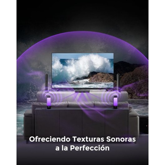 Barra de Sonido Ultimea Apollo S90 9.1 120W Bluetooth HDMI eARC Dolby Atmos