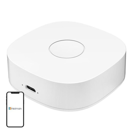 Central Domótica Heiman WS2GW-R WiFi 2.4GHz Control remoto y alertas instantáneas