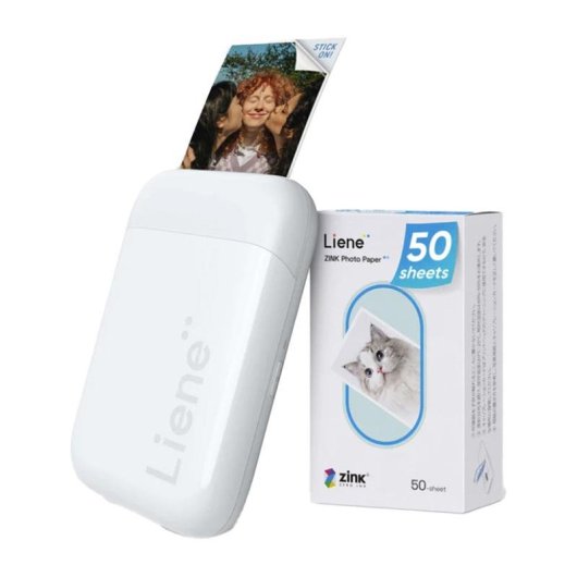 Impresora portátil Bluetooth Zink Liene Pearl 2x3" blanca con batería integrada